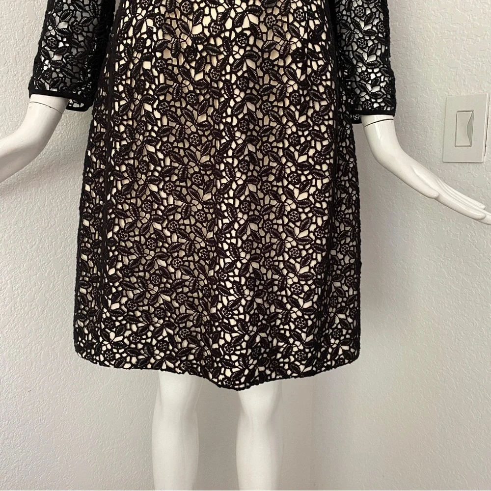 J. Crew collection black lace dress